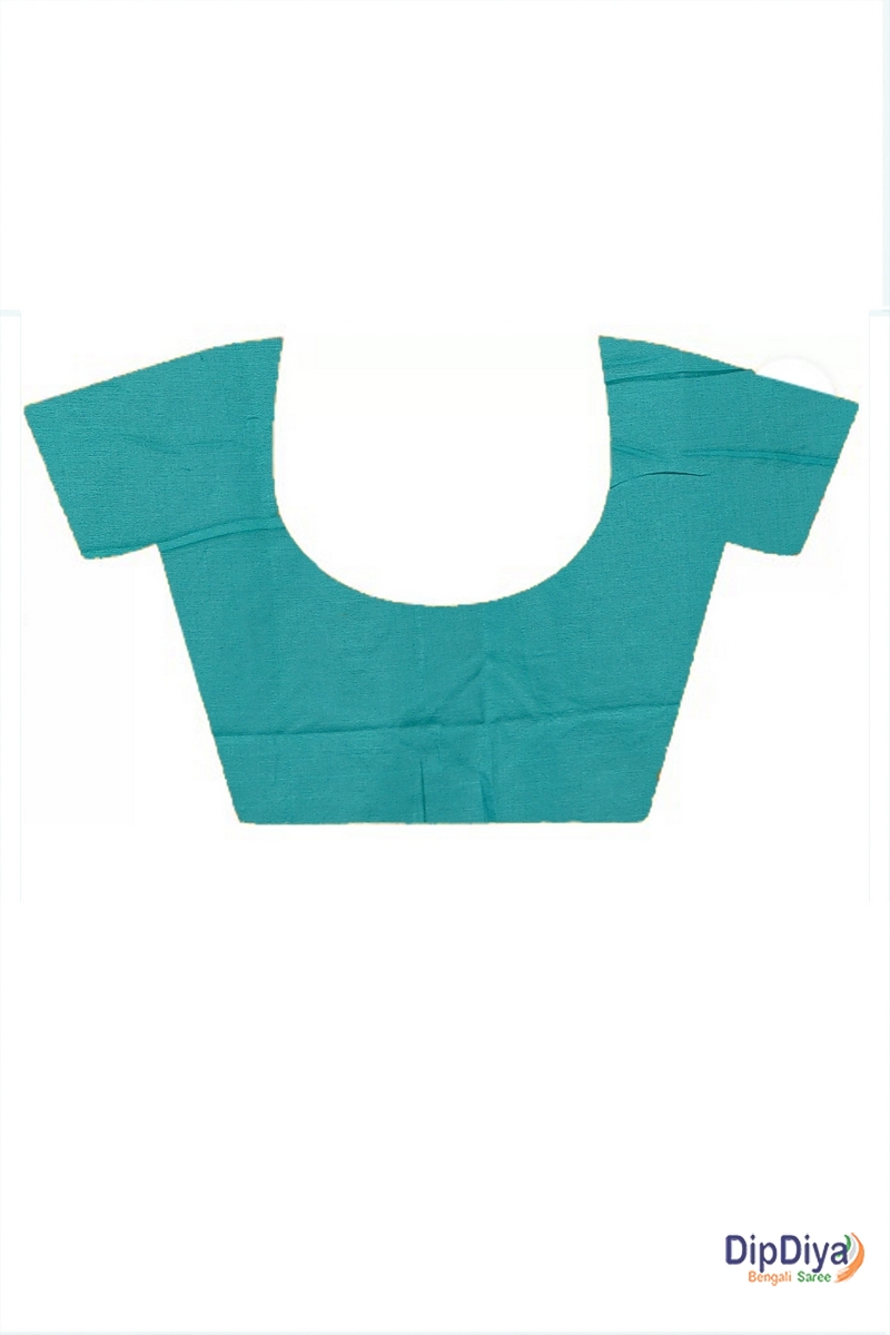 Green Cotton Blended Paru Hand Loom Saree (545)